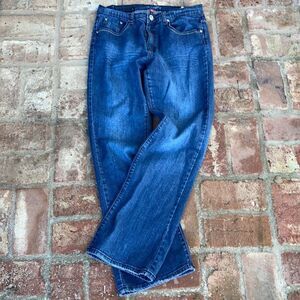 Ms. Firefly High Rise Distressed Boot Cut Jeans Size 12